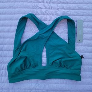 NWT J.Crew Cross Halter Swim Top (XXS)